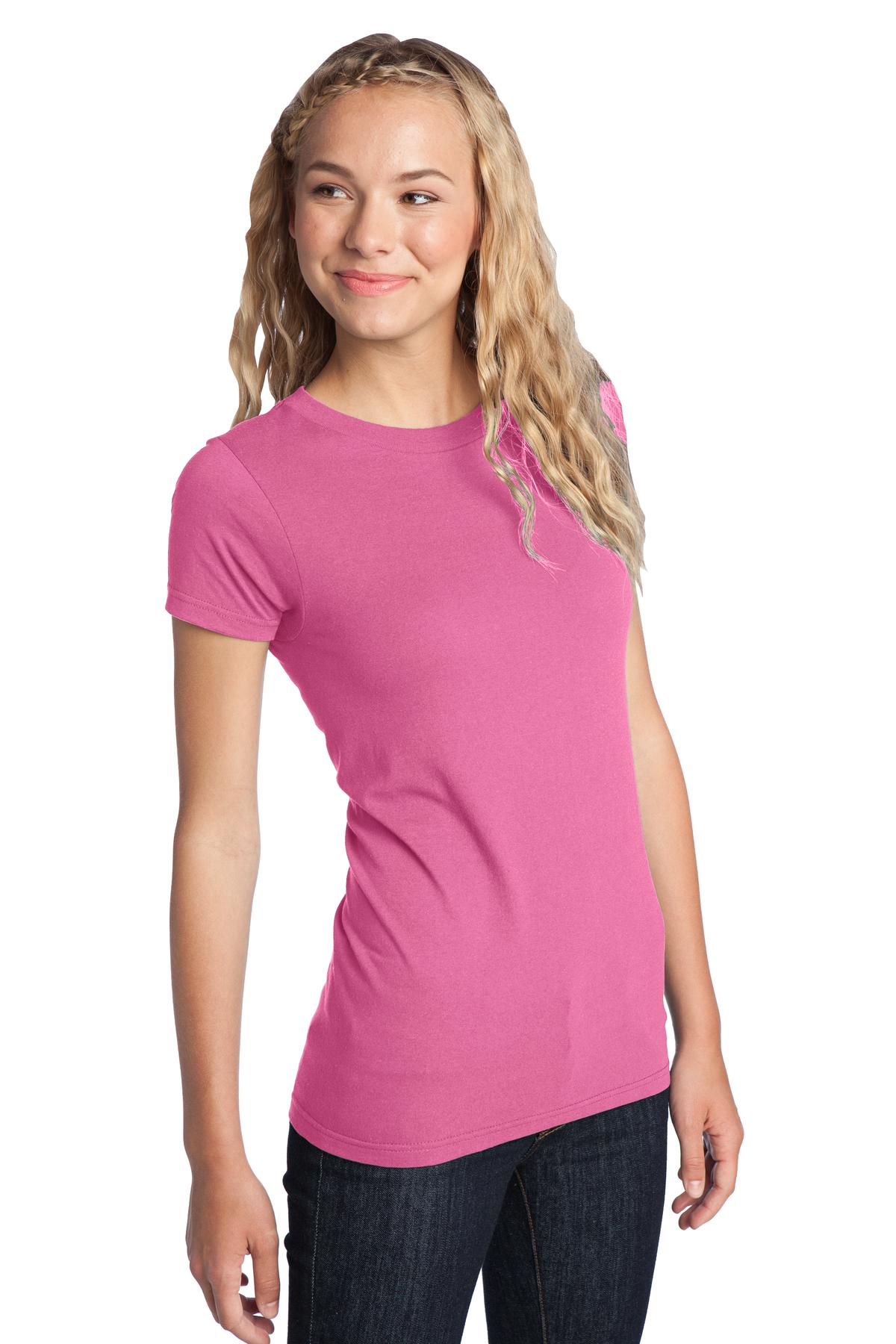 True Pink District Women's Fitted The Concert Tee DT5001