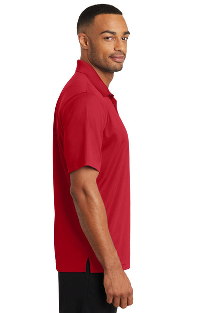 True Red CornerStone Micropique Gripper Polo. CS421
