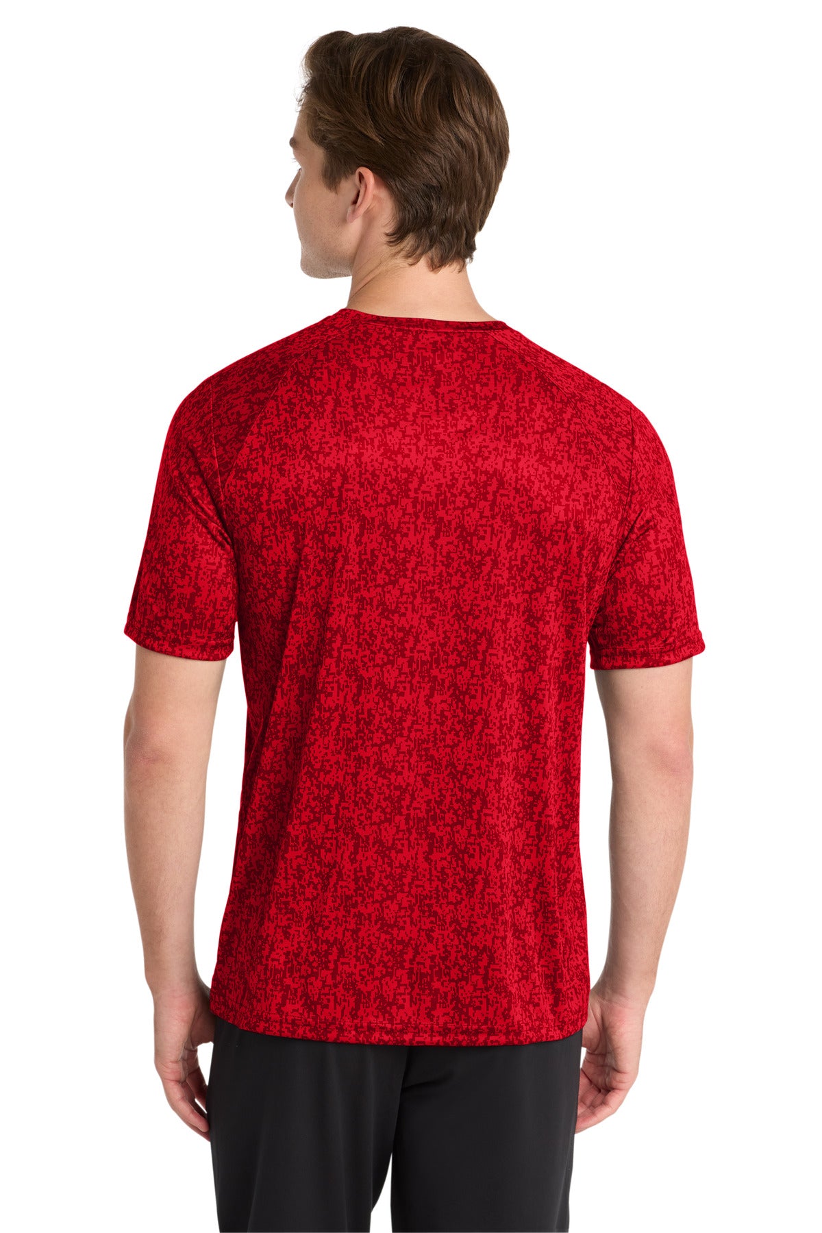 True Red Sport-Tek Digi Camo Tee. ST460
