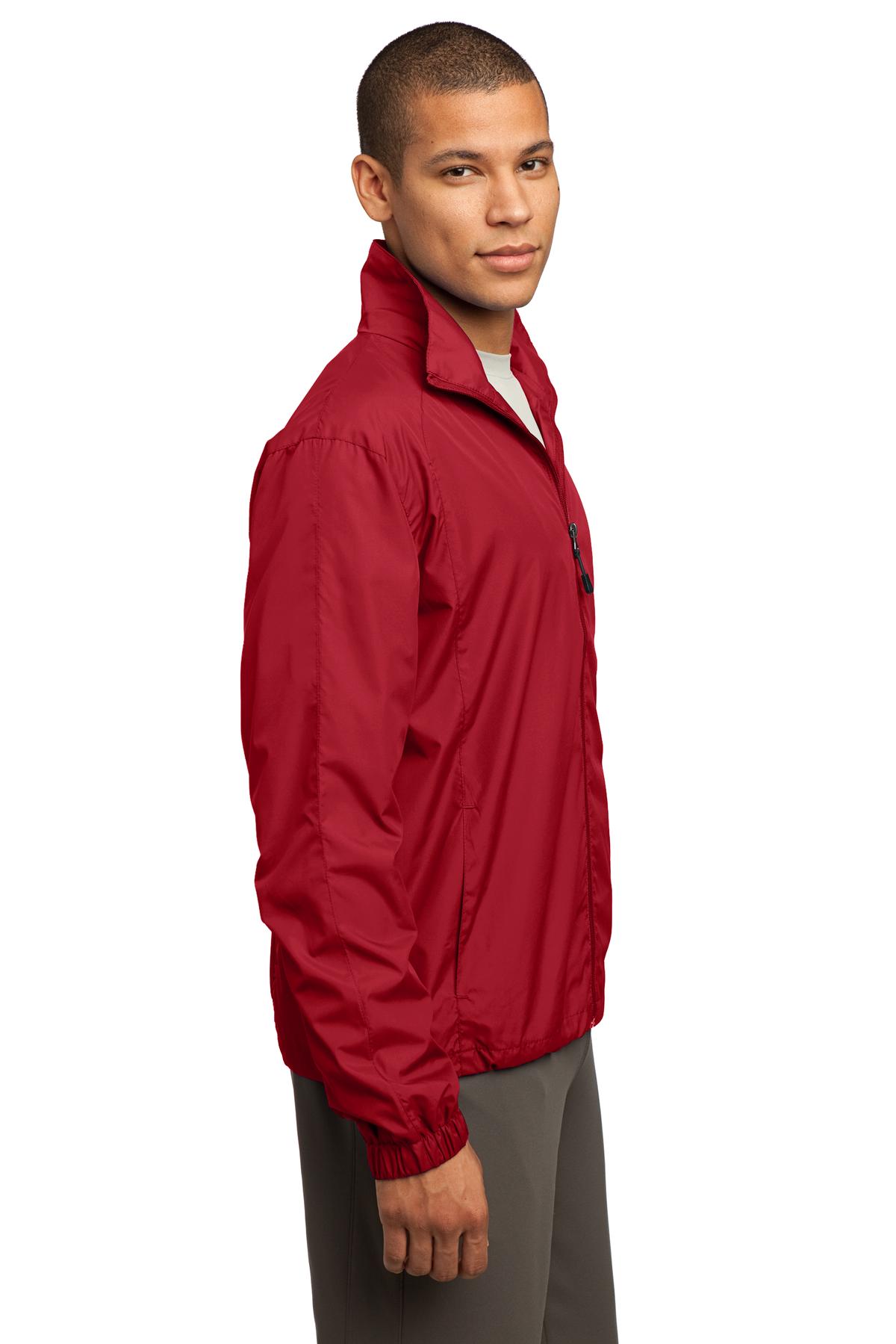 True Red Sport-Tek Full-Zip Wind Jacket. JST70