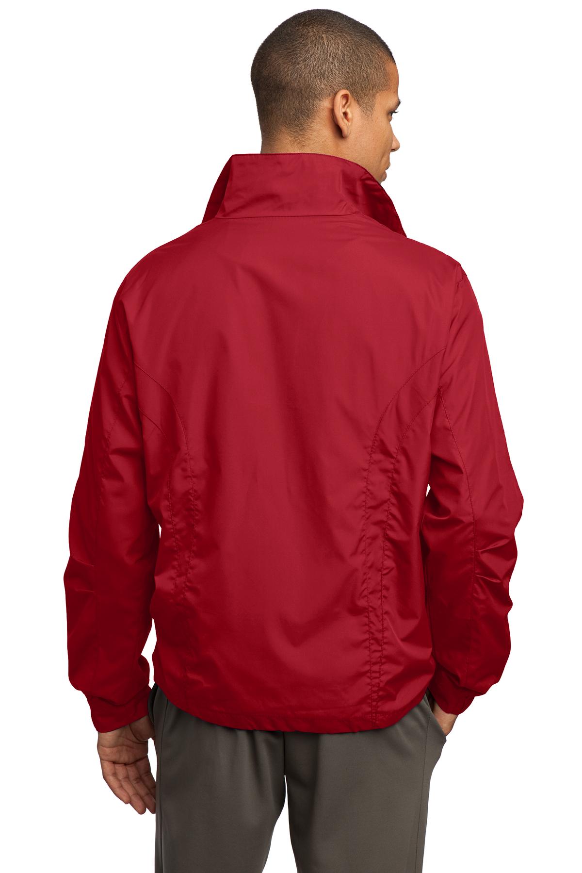 True Red Sport-Tek Full-Zip Wind Jacket. JST70
