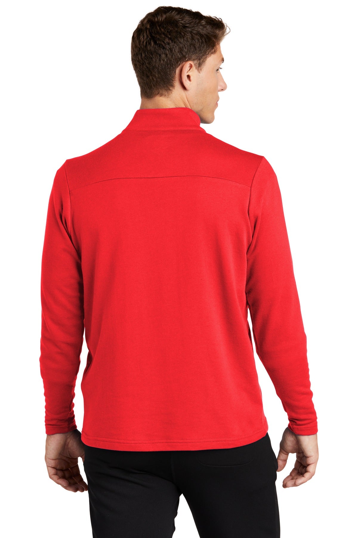 True Red Sport-Tek Lightweight French Terry 1/4-Zip Pullover. ST273