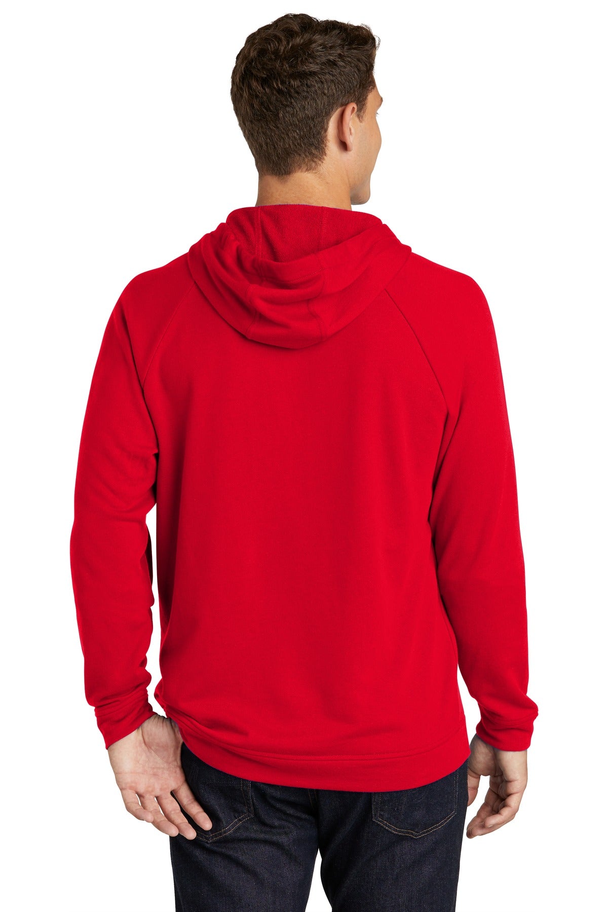 True Red Sport-Tek Lightweight French Terry Pullover Hoodie. ST272