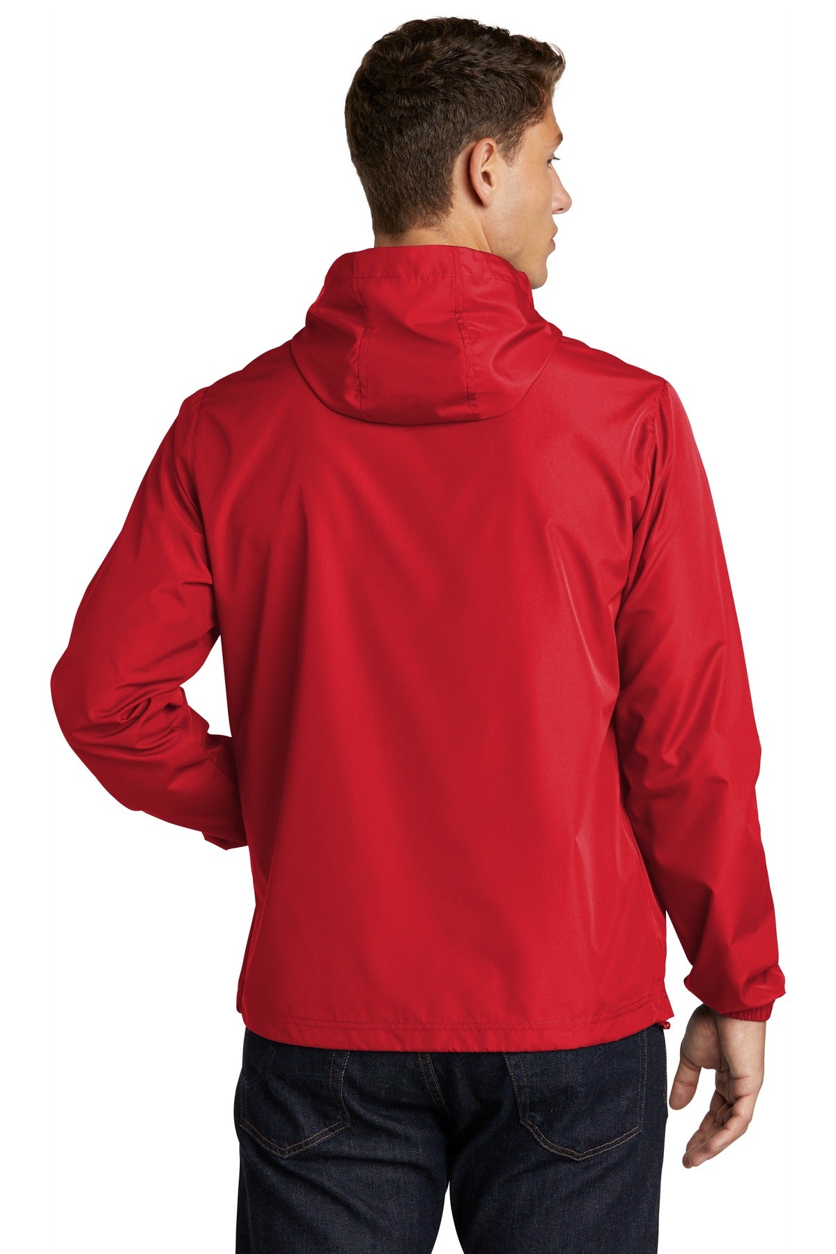 True Red Sport-Tek Packable Anorak. JST66