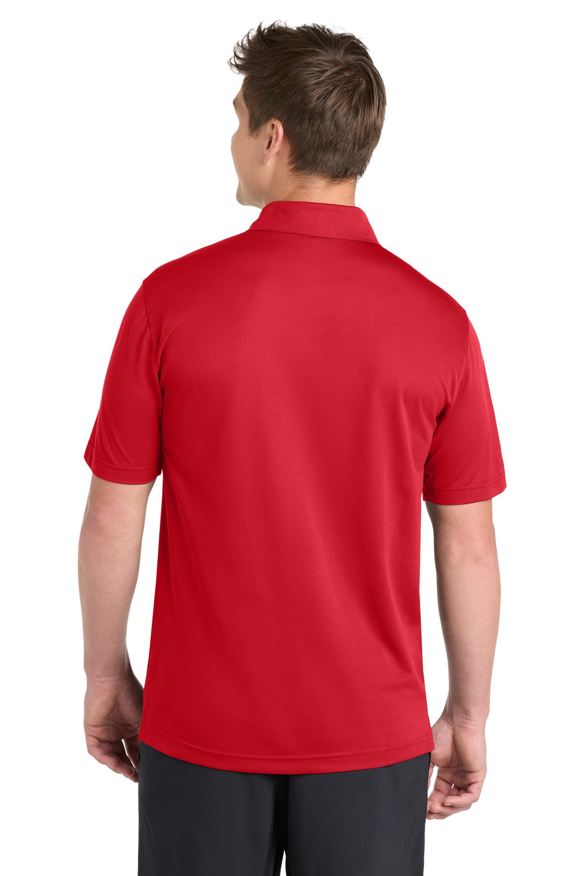 True Red Sport-Tek PosiCharge Active Textured Polo. ST690