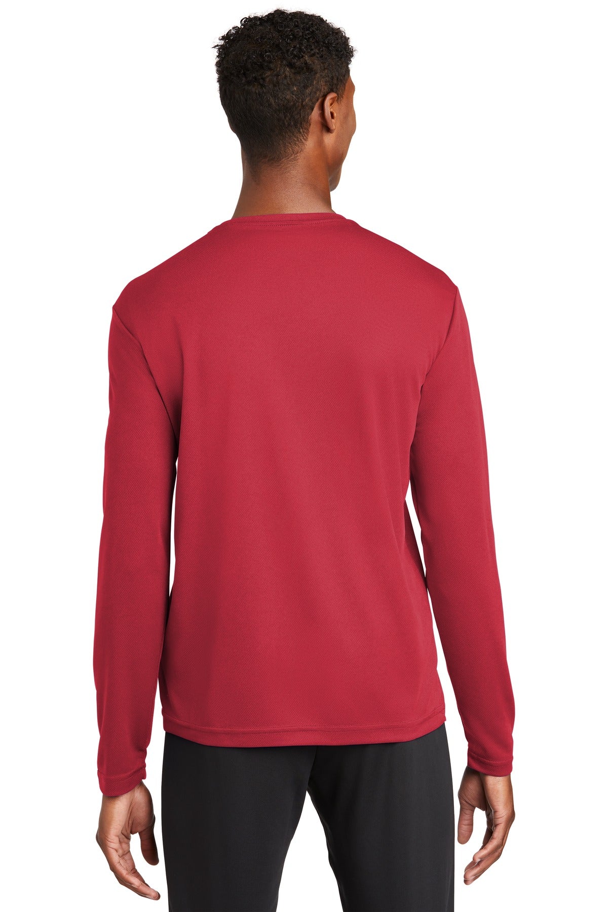 True Red Sport-Tek PosiCharge RacerMesh Long Sleeve Tee. ST340LS