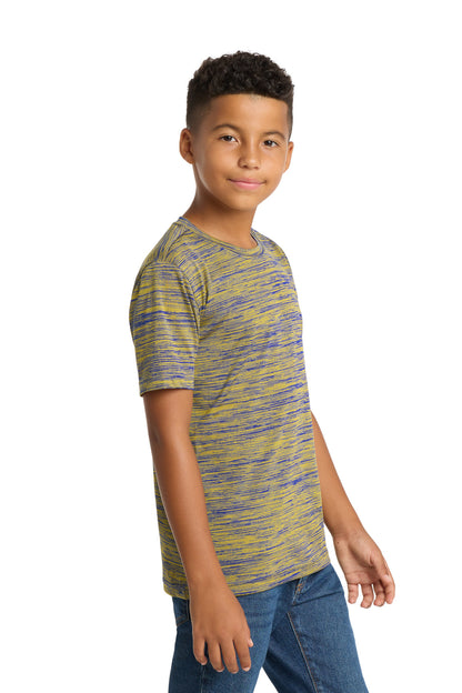 True Roy-Gd El Sport-Tek Youth PosiCharge Electric Heather Tee. YST390