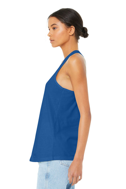 True Royal BELLA+CANVAS Women's Jersey Racerback Tank. BC6008