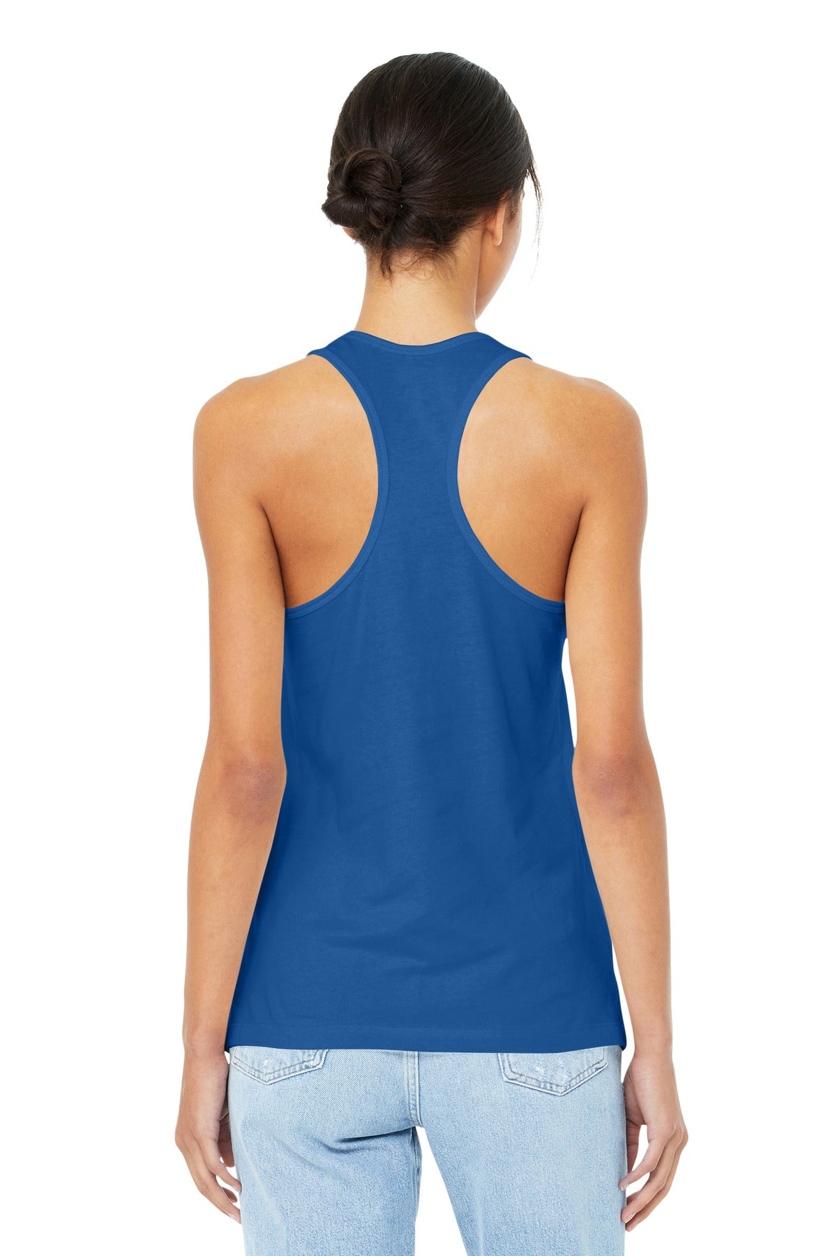 True Royal BELLA+CANVAS Women's Jersey Racerback Tank. BC6008