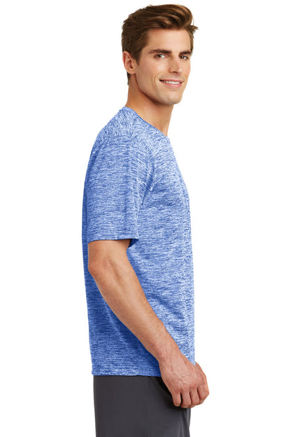 True Royal Ele Sport-Tek PosiCharge Electric Heather Tee. ST390