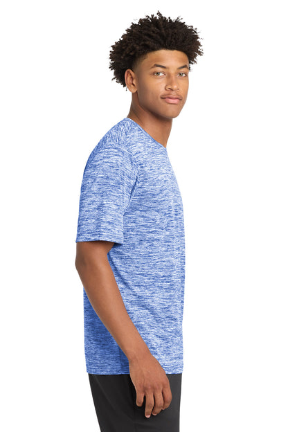 True Royal Ele Sport-Tek PosiCharge Electric Heather Tee. ST390