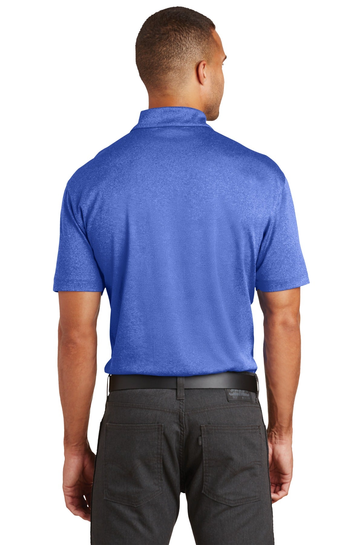 True Royal Hth Port Authority Trace Heather Polo. K576