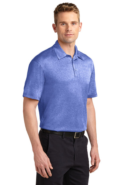 True Royal Hth Sport-Tek Heather Contender Polo. ST660
