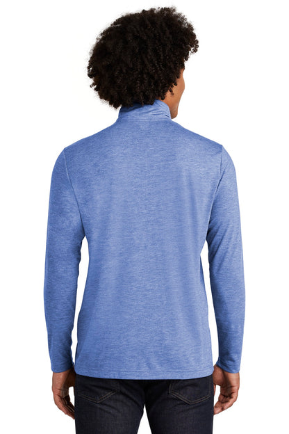 True Royal Hth Sport-Tek PosiCharge Tri-Blend Wicking 1/4-Zip Pullover. ST407