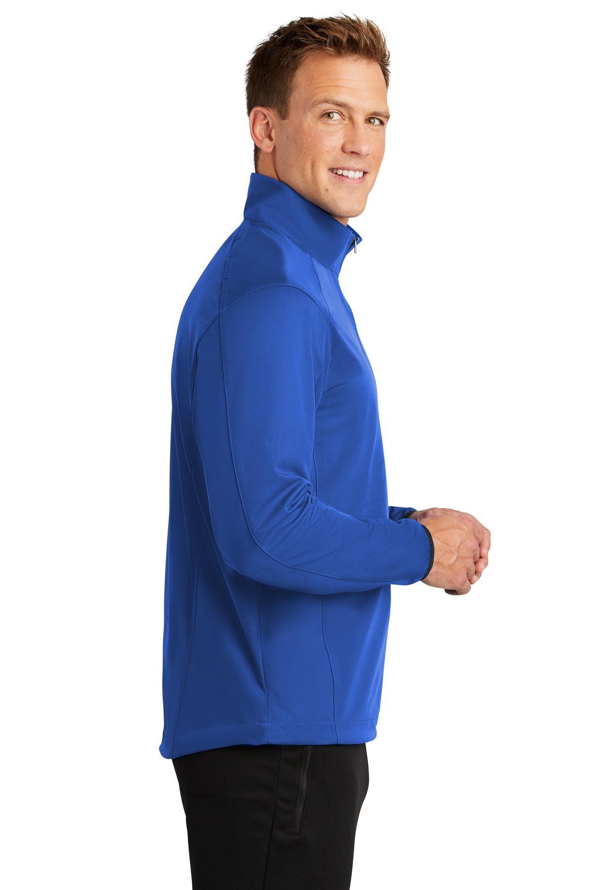 True Royal Port Authority Active 1/2-Zip Soft Shell Jacket. J716