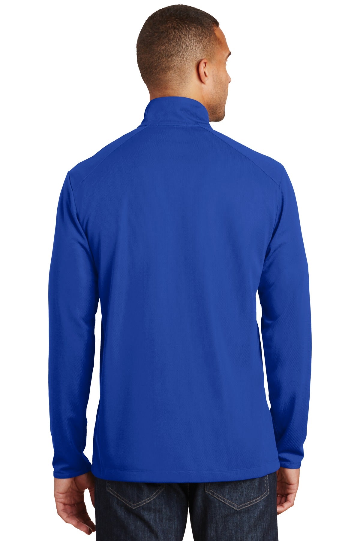 True Royal Port Authority Pinpoint Mesh 1/2-Zip. K806