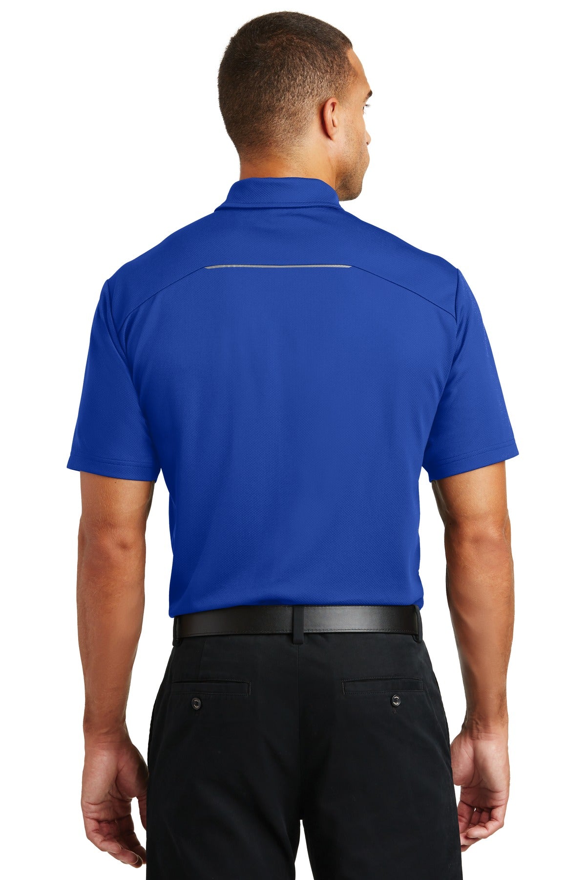 True Royal Port Authority Pinpoint Mesh Polo. K580
