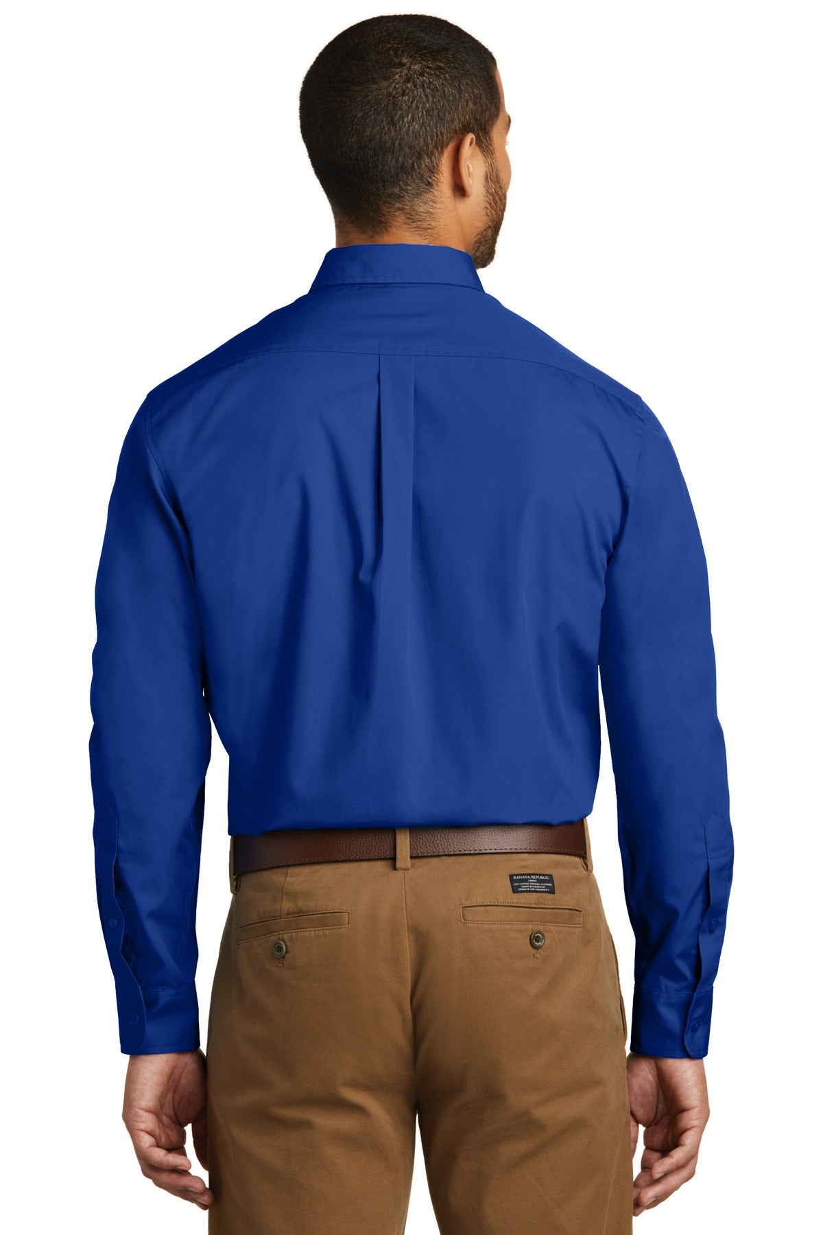 True Royal Port Authority Tall Long Sleeve Carefree Poplin Shirt. TW100