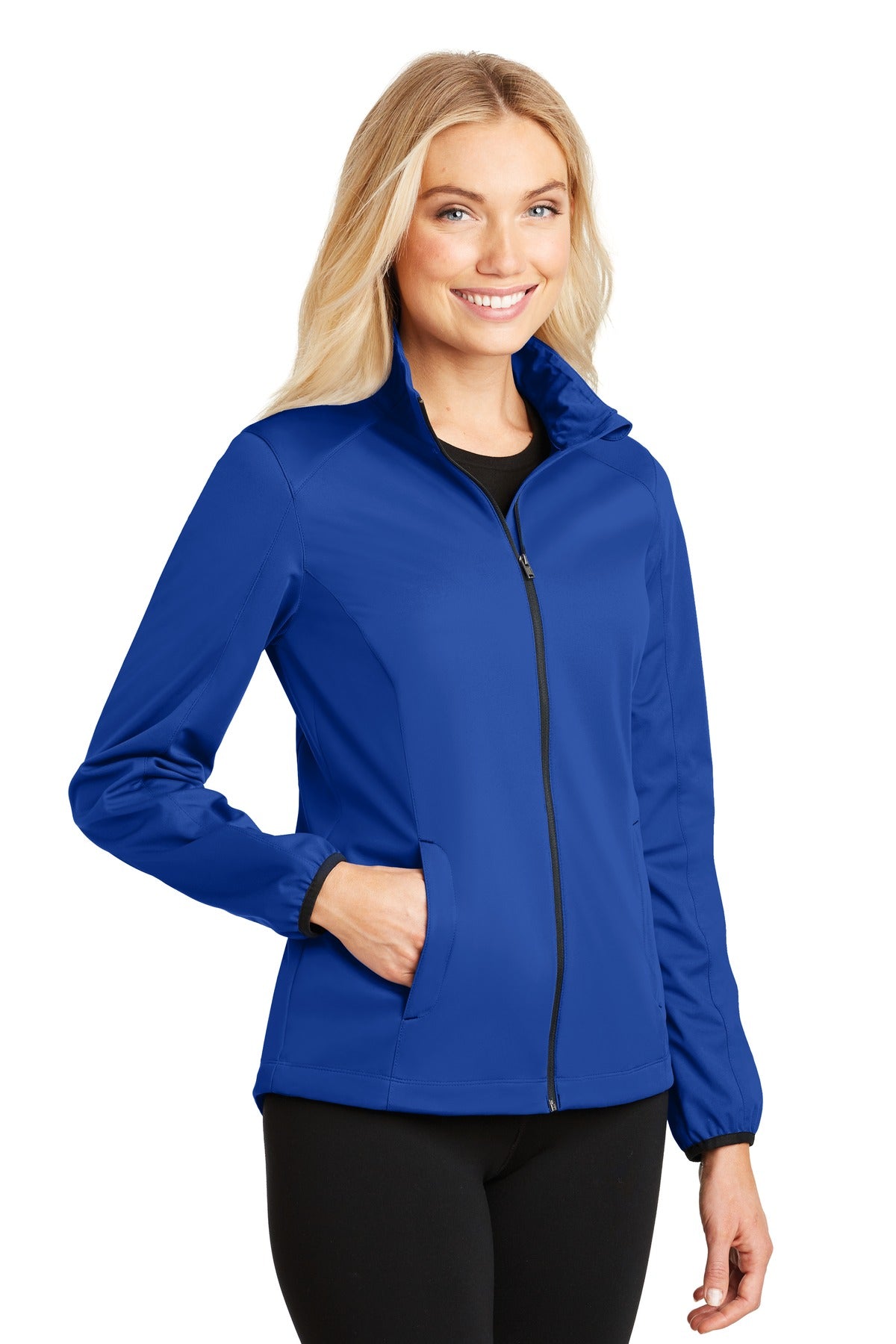 True Royal Port Authority Women's Active Soft Shell Jacket. L717