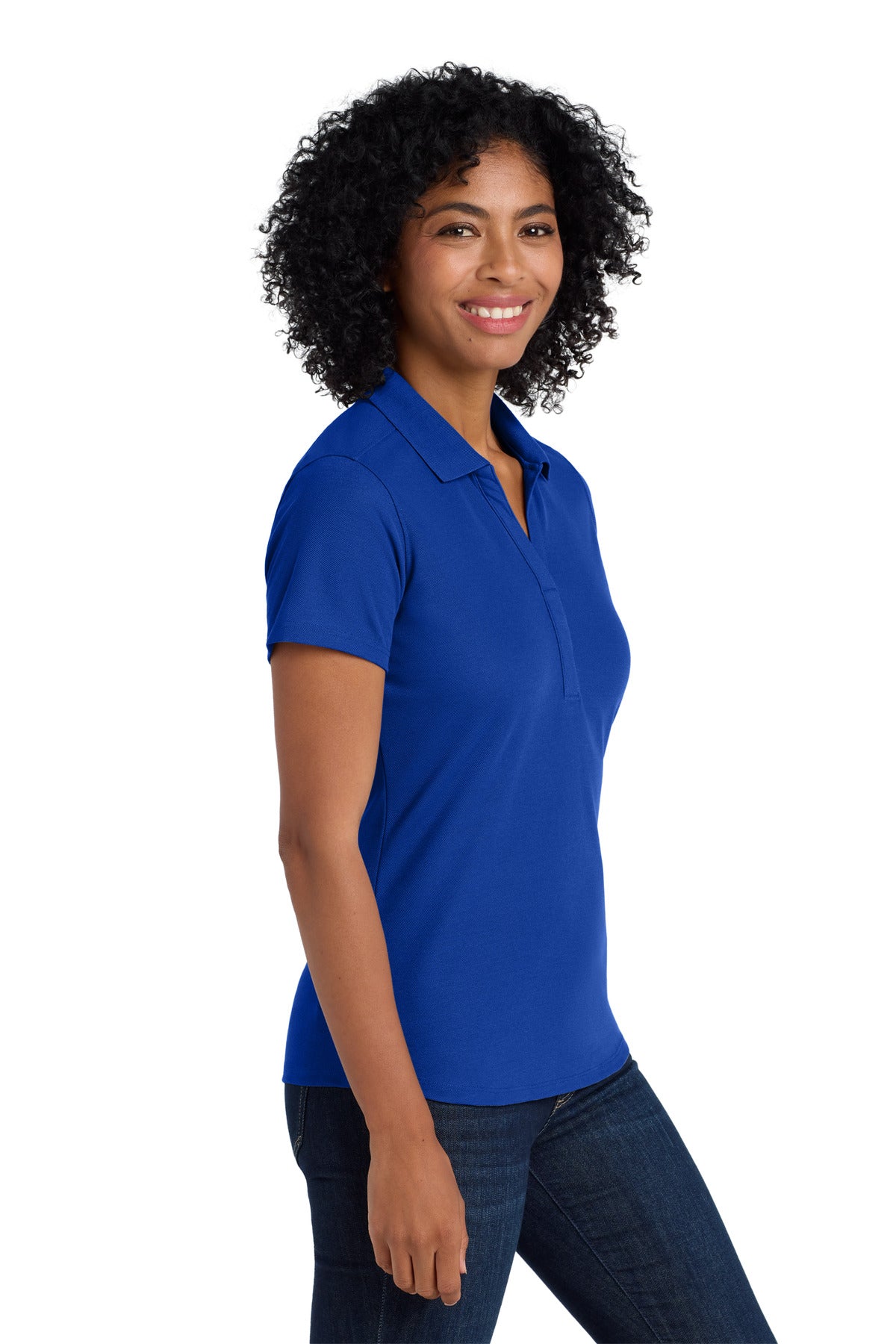 True Royal Port Authority Women's EZPerformance Pique Polo. LK600