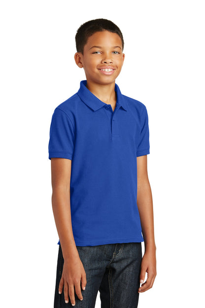True Royal Port Authority Youth Core Classic Pique Polo. Y100