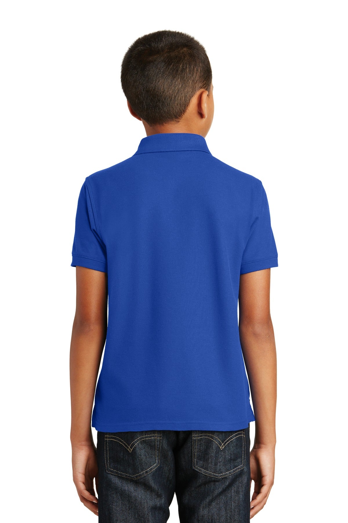 True Royal Port Authority Youth Core Classic Pique Polo. Y100