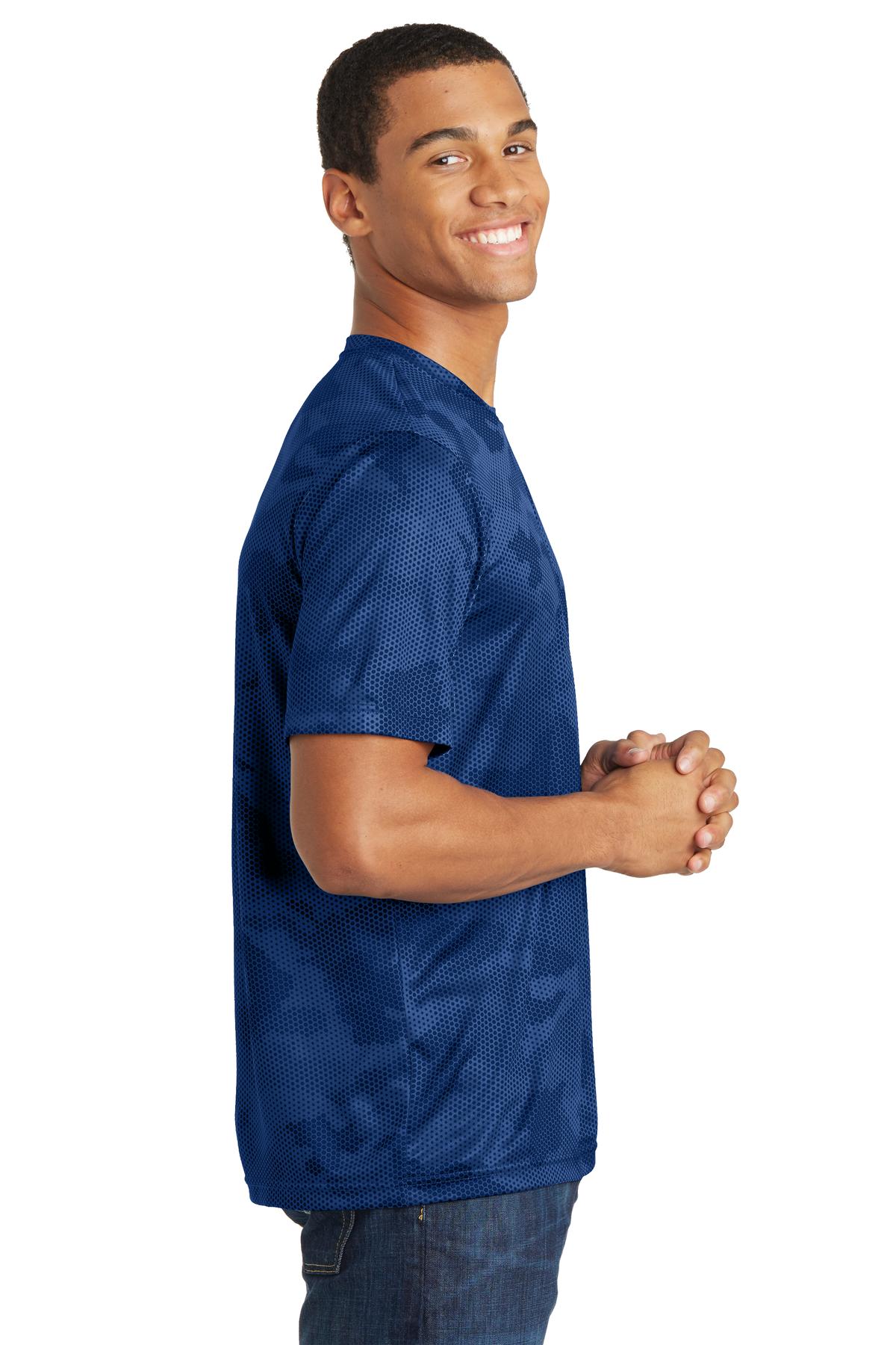 True Royal Sport-Tek CamoHex Tee. ST370