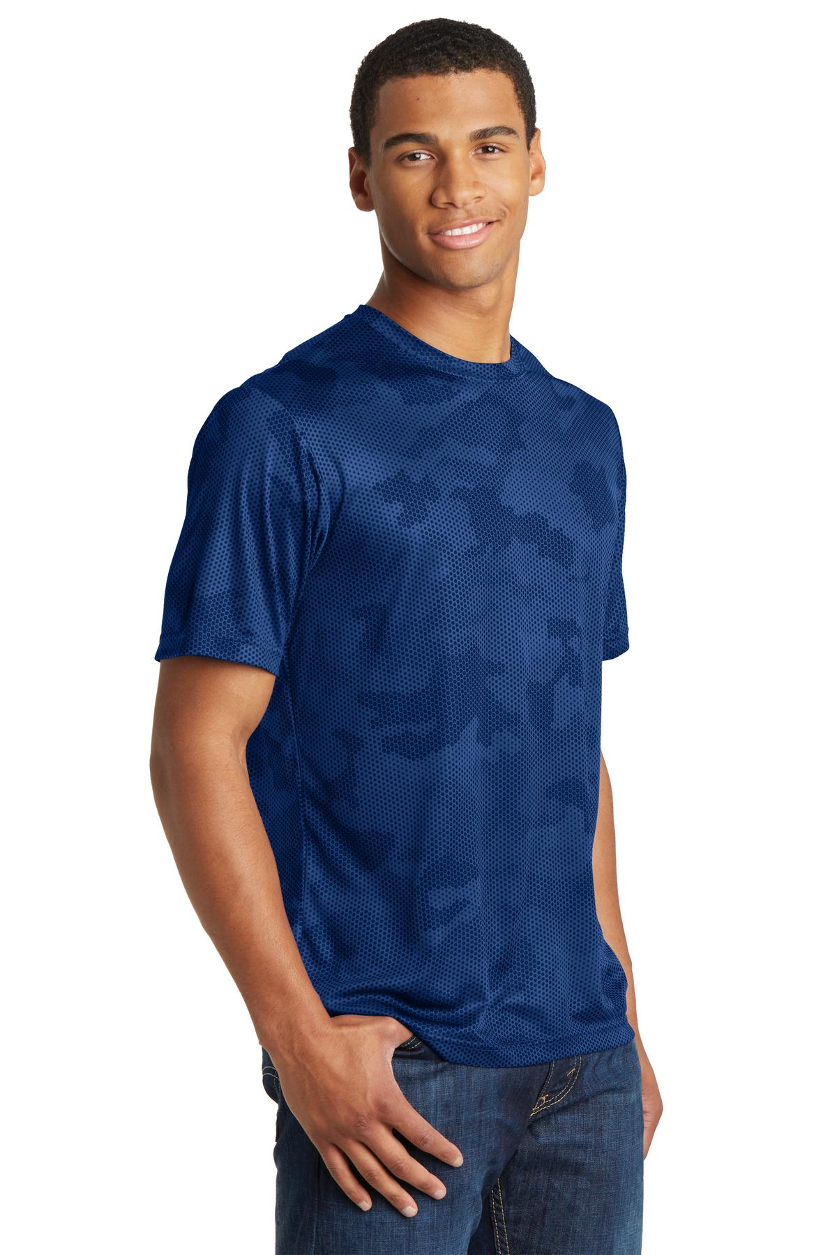 True Royal Sport-Tek CamoHex Tee. ST370