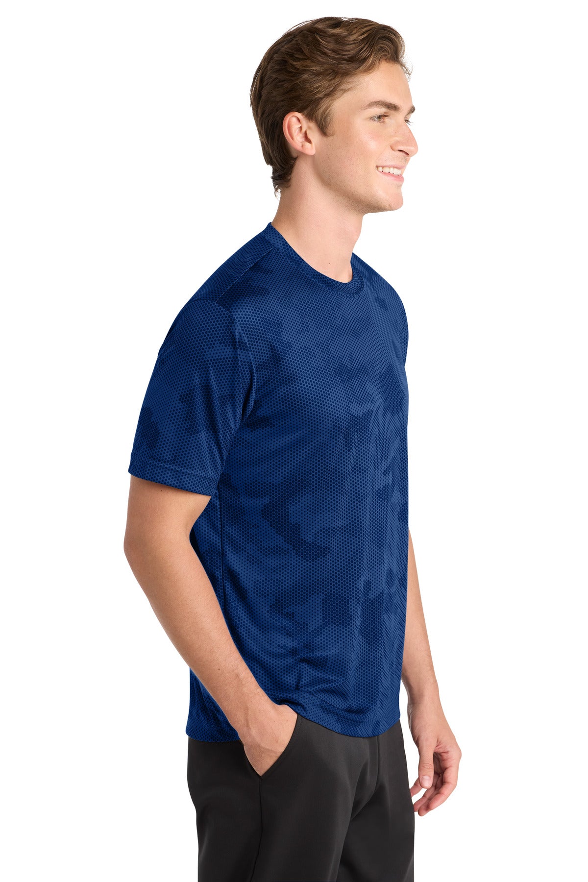 True Royal Sport-Tek CamoHex Tee. ST370