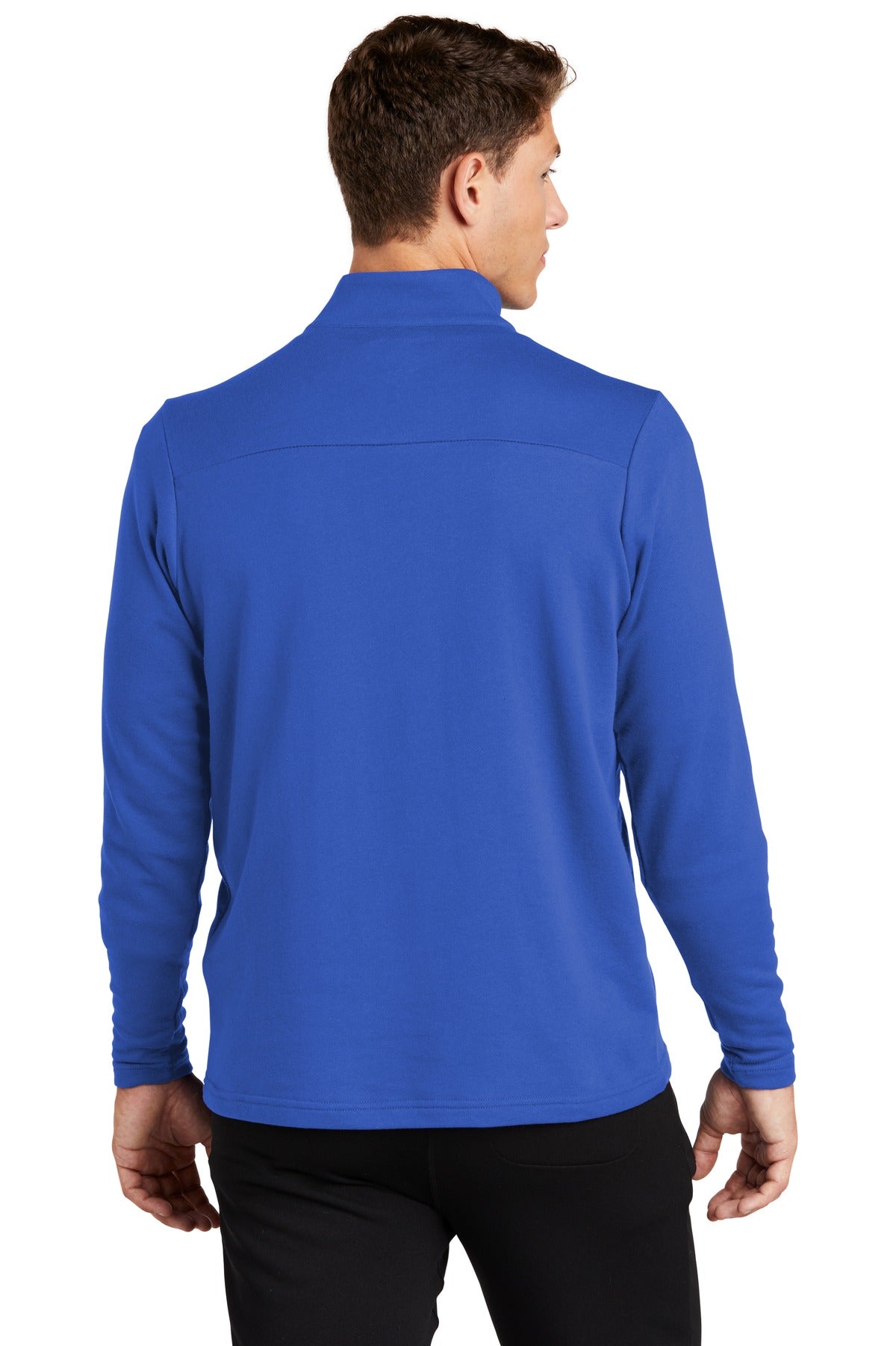 True Royal Sport-Tek Lightweight French Terry 1/4-Zip Pullover. ST273