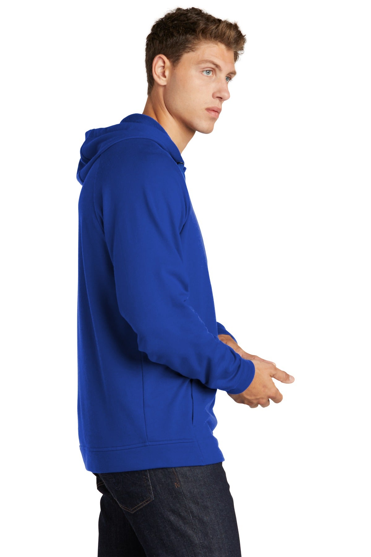True Royal Sport-Tek Lightweight French Terry Pullover Hoodie. ST272