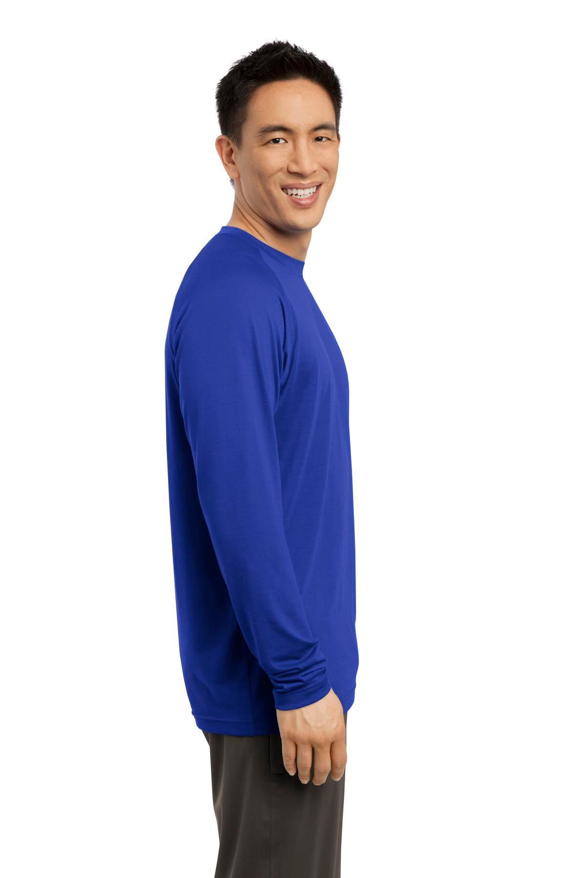 True Royal Sport-Tek Long Sleeve Ultimate Performance Crew. ST700LS