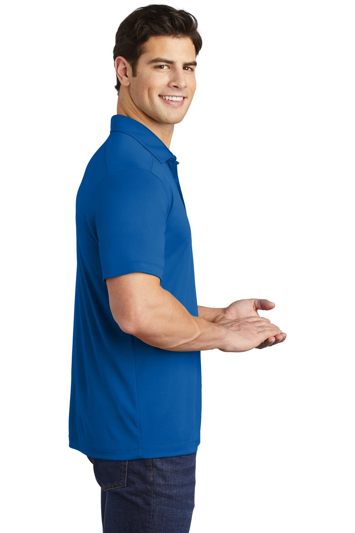 True Royal Sport-Tek Posi-UV Pro Polo. ST520