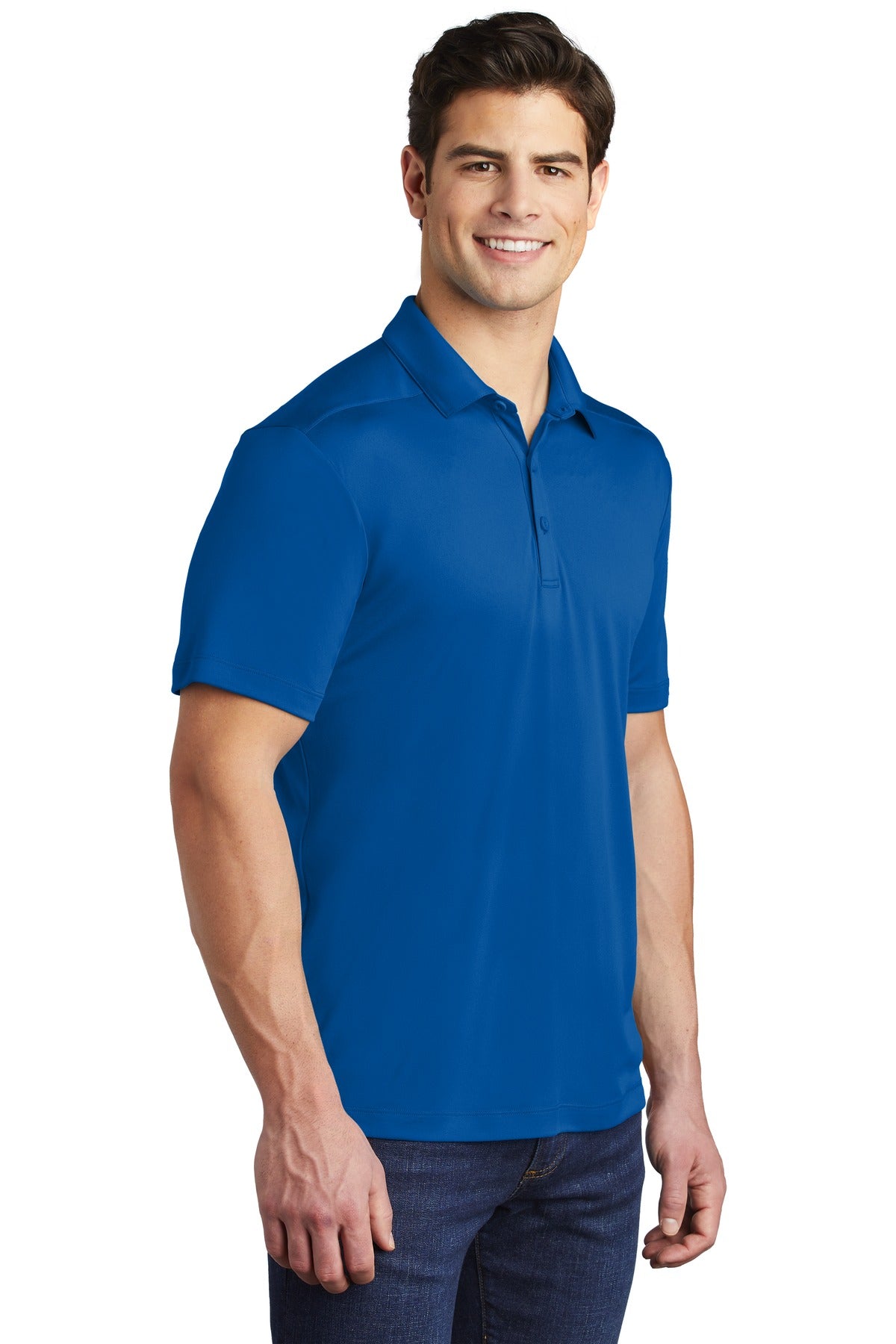 True Royal Sport-Tek Posi-UV Pro Polo. ST520