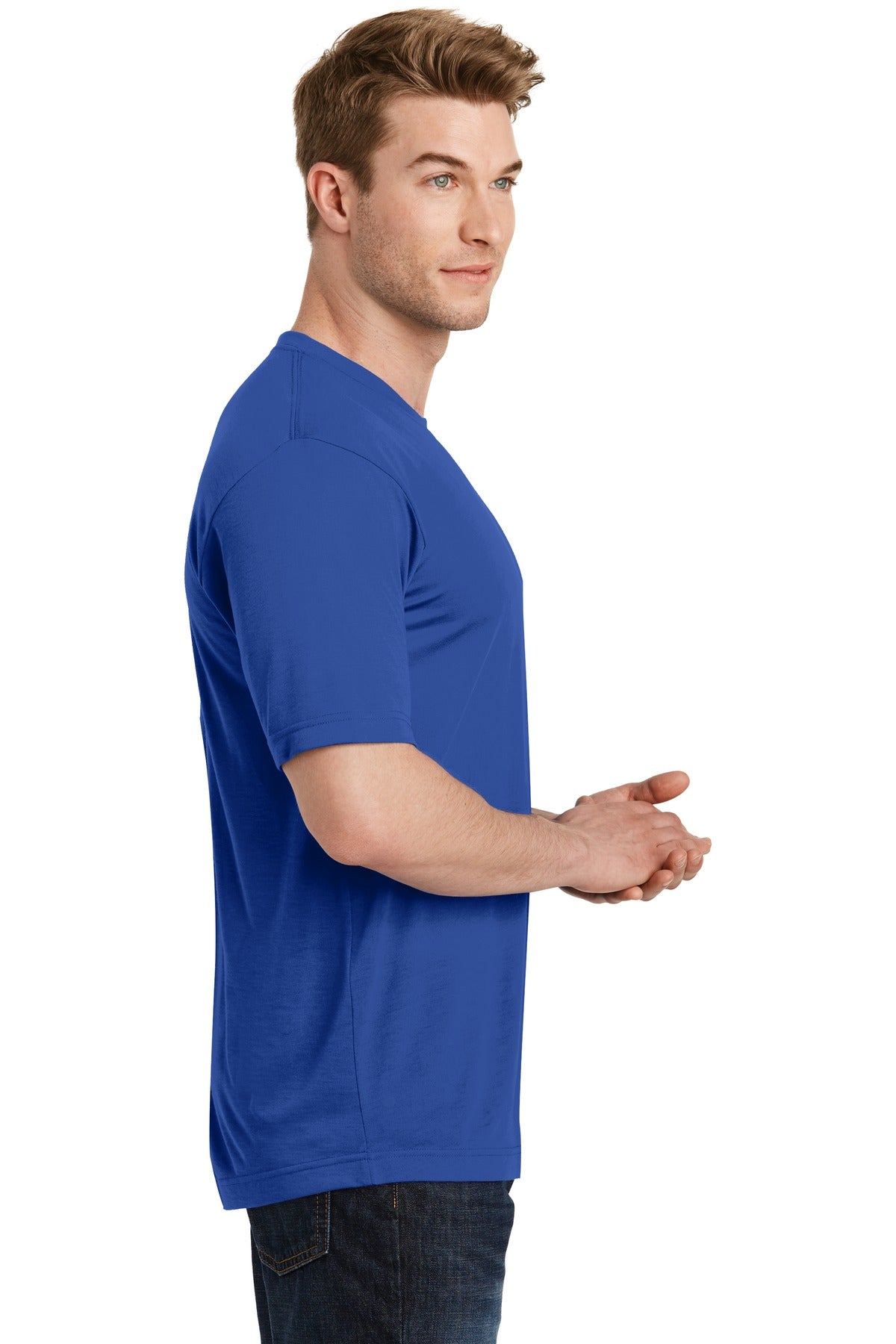 True Royal Sport-Tek PosiCharge Competitor Cotton Touch Tee. ST450