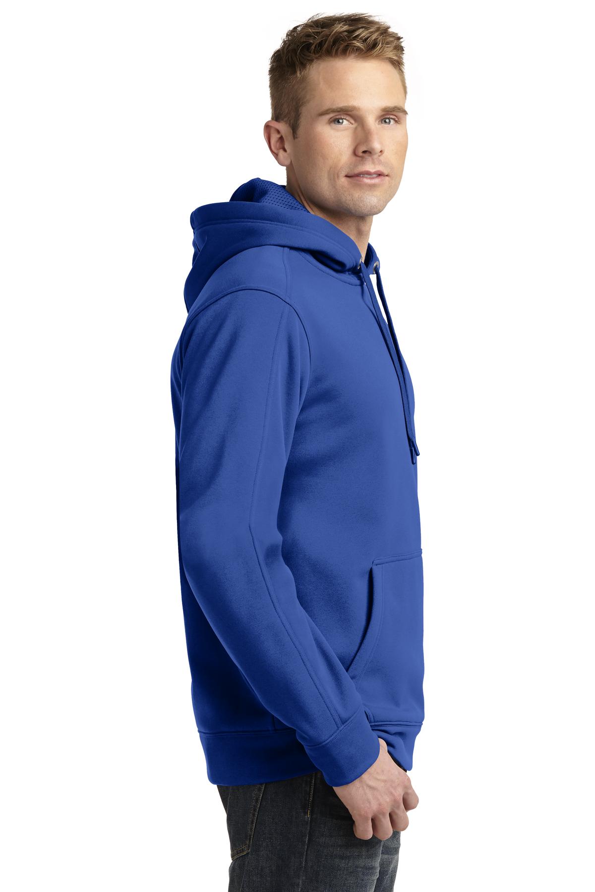 True Royal Sport-Tek Repel Fleece Hooded Pullover. ST290
