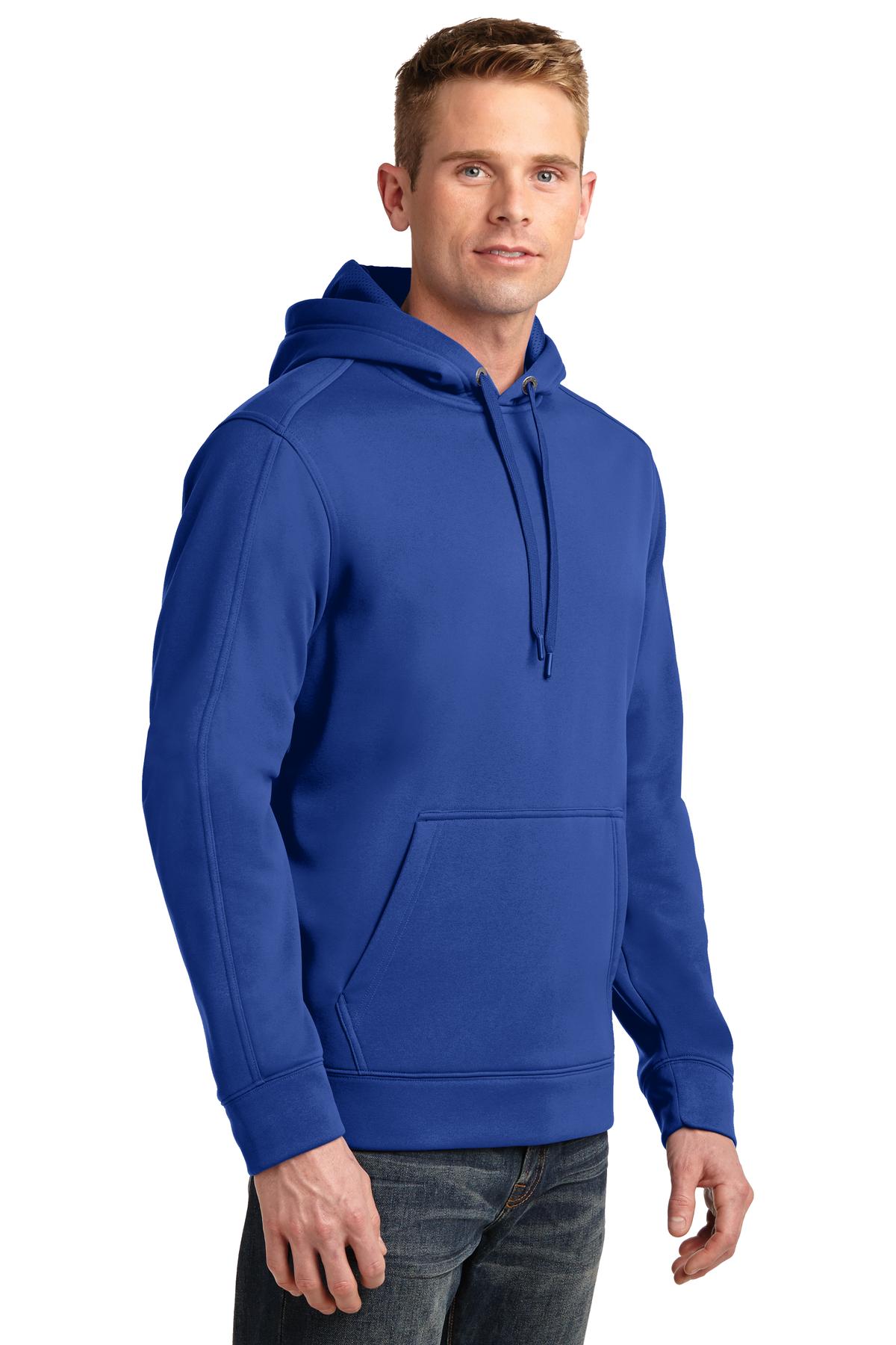 True Royal Sport-Tek Repel Fleece Hooded Pullover. ST290
