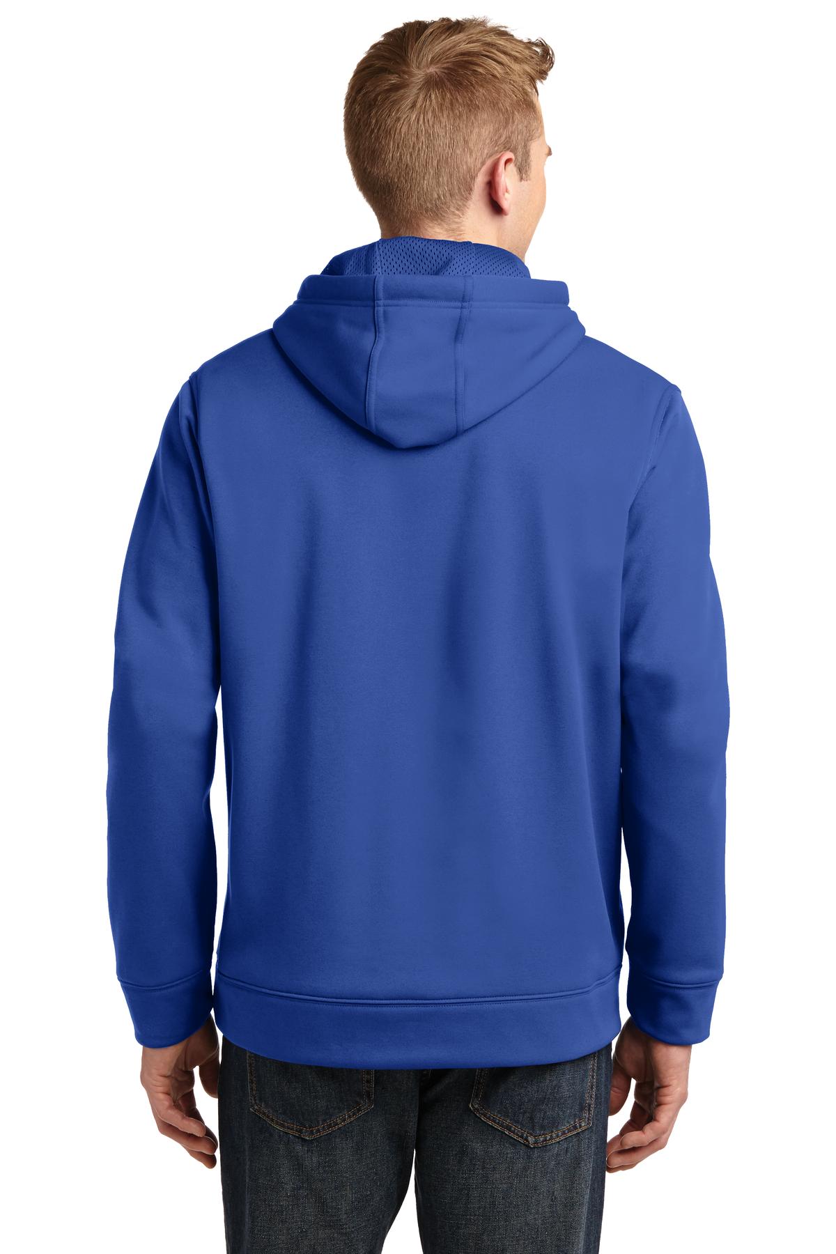 True Royal Sport-Tek Repel Fleece Hooded Pullover. ST290