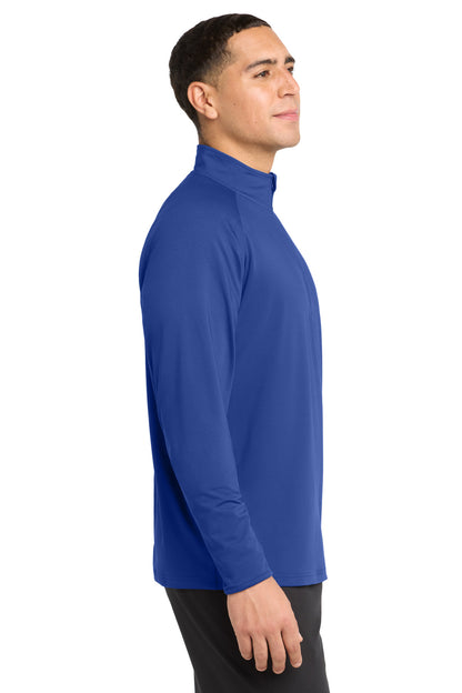 True Royal Sport-Tek Sport-Wick Stretch 1/4-Zip Pullover. ST850