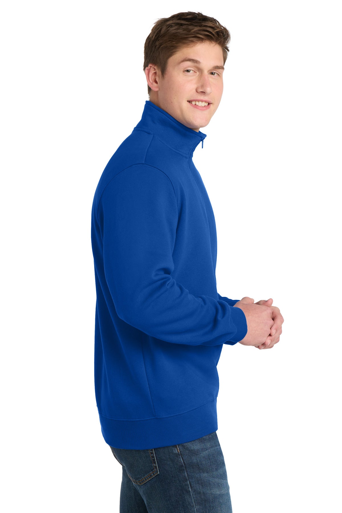 True Royal Sport-Tek Tall 1/4-Zip Sweatshirt. TST253