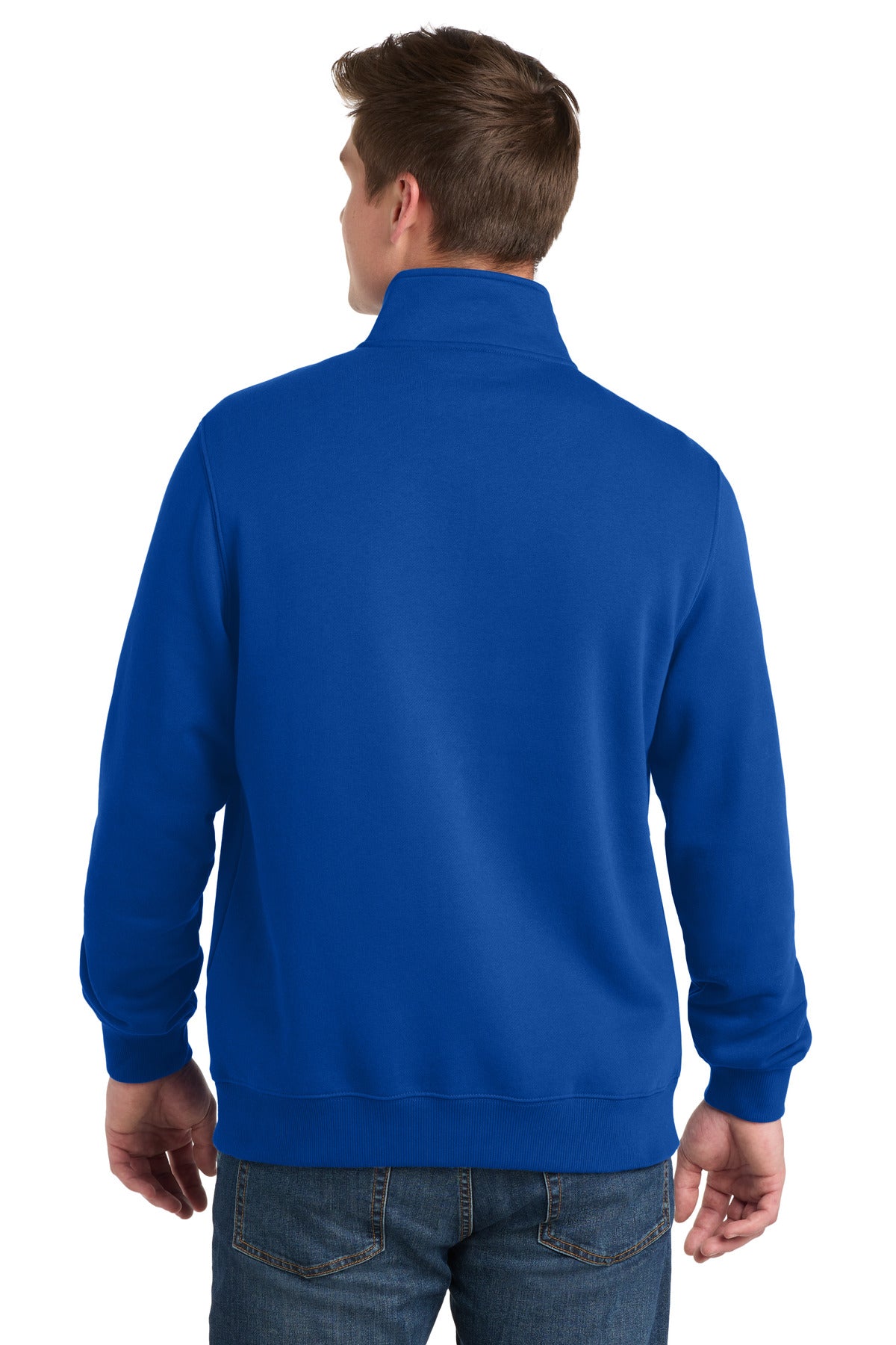 True Royal Sport-Tek Tall 1/4-Zip Sweatshirt. TST253