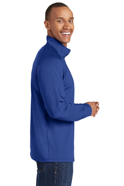True Royal Sport-Tek Tall Sport-Wick Stretch 1/4-Zip Pullover. TST850