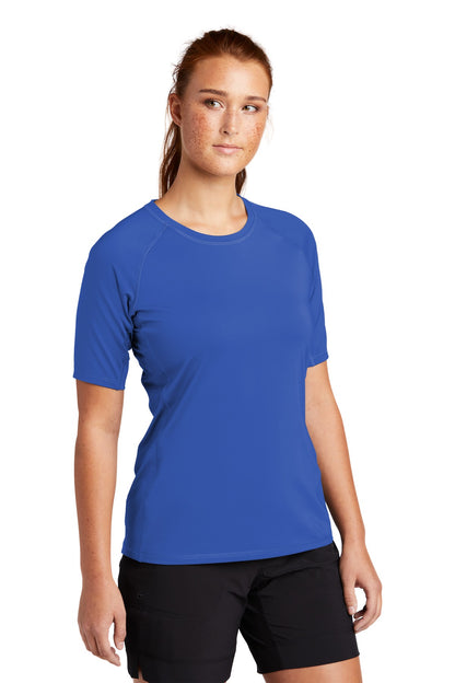 True Royal Sport-Tek Women's Rashguard Tee. LST470