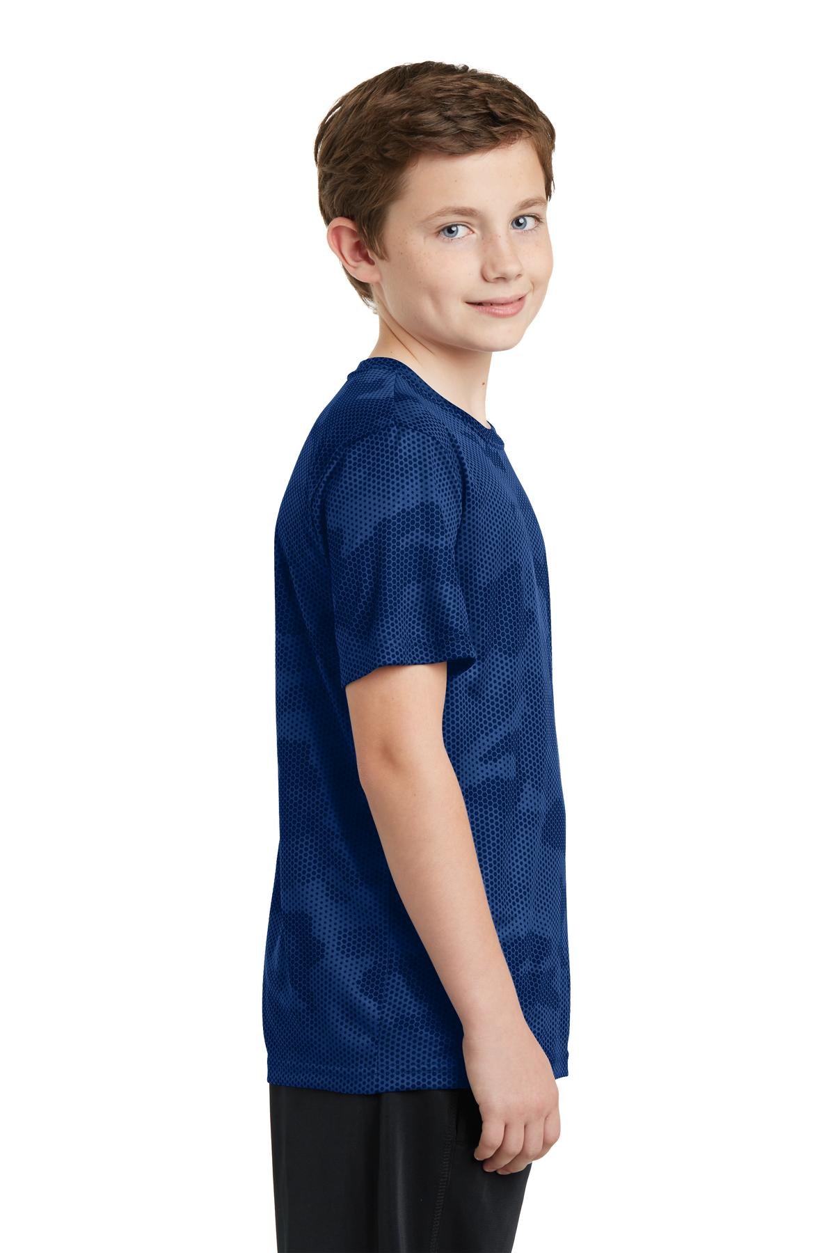 True Royal Sport-Tek Youth CamoHex Tee. YST370