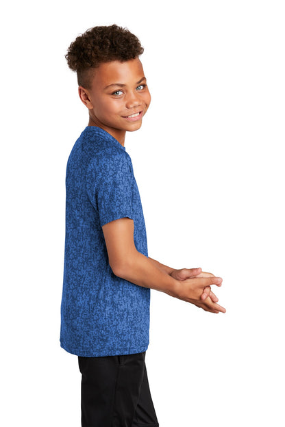 True Royal Sport-Tek Youth Digi Camo Tee. YST460