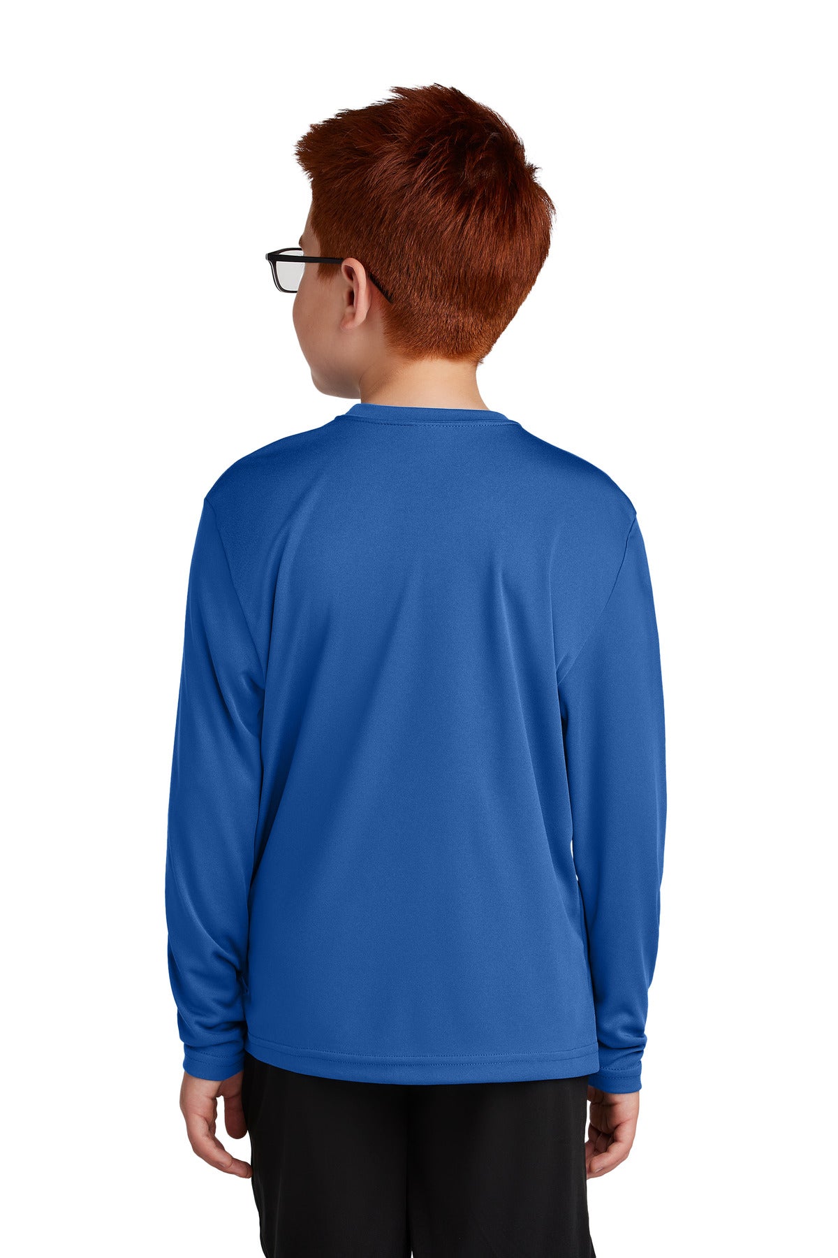 True Royal Sport-Tek Youth Long Sleeve PosiCharge Competitor Tee. YST350LS