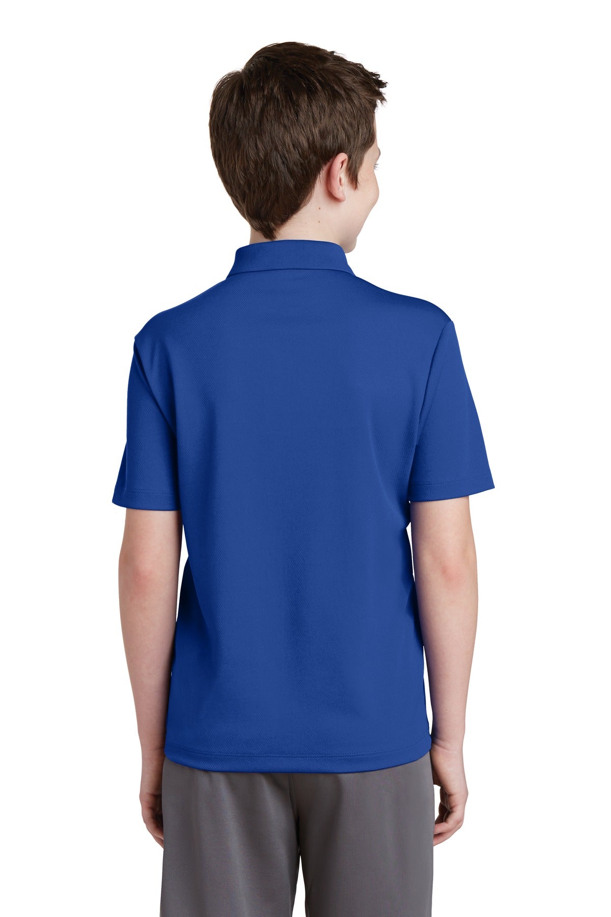 True Royal Sport-Tek Youth PosiCharge RacerMesh Polo. YST640