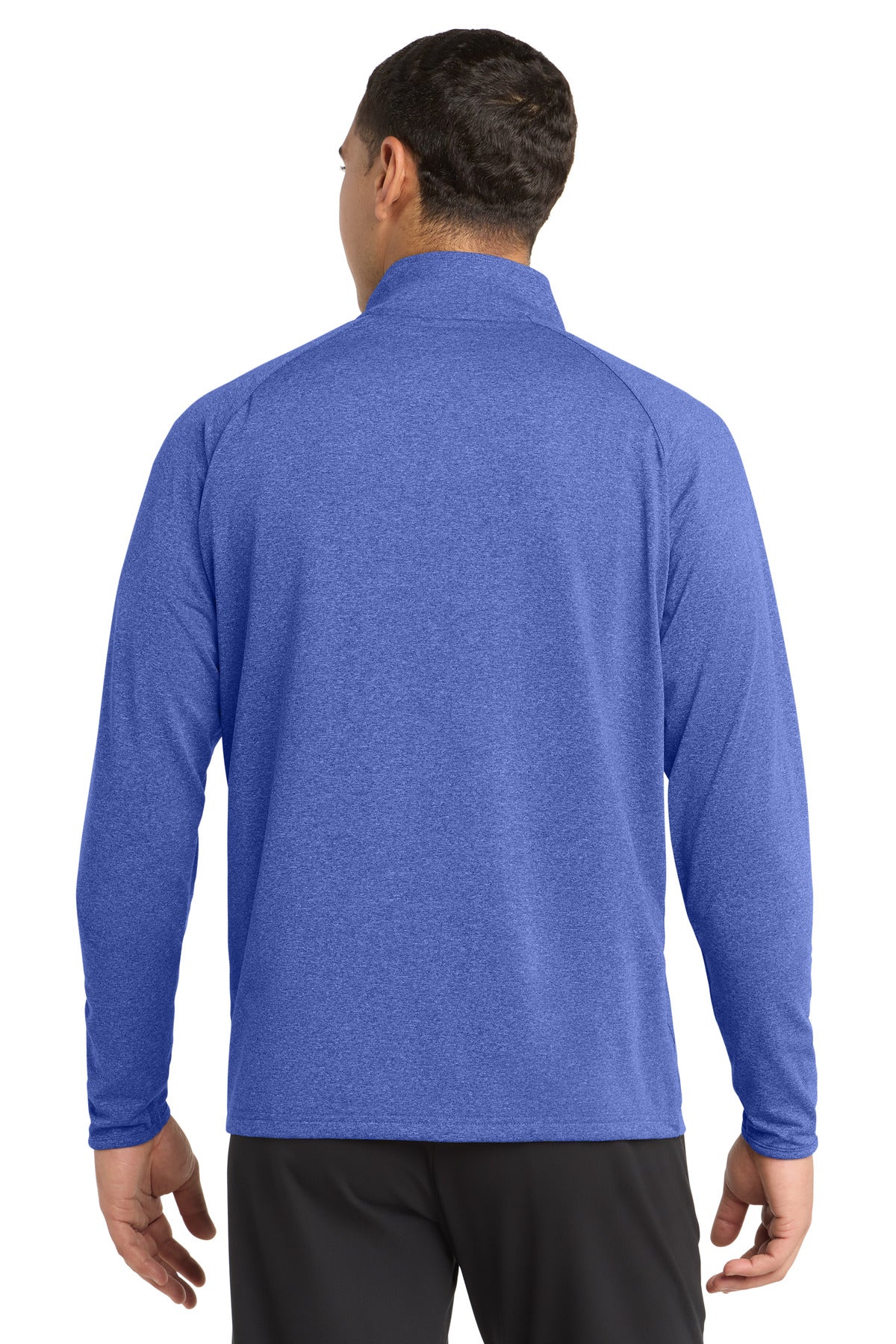 True Ryl Hthr Sport-Tek Sport-Wick Stretch 1/4-Zip Pullover. ST850