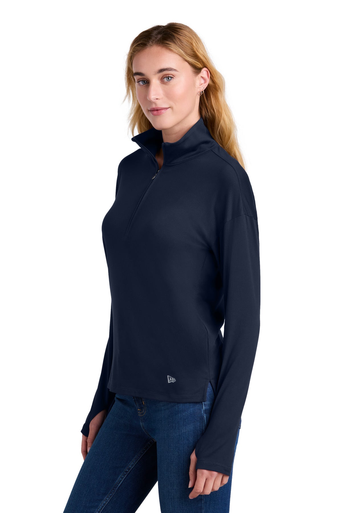 TrueNavy New Era Women's Power 1/2-Zip LNEA228