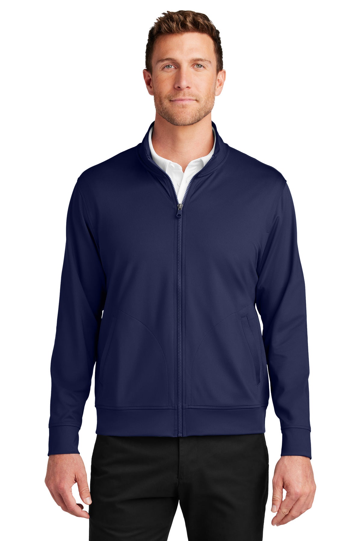 TrueNavy Port Authority C-FREE Double Knit Full-Zip K881